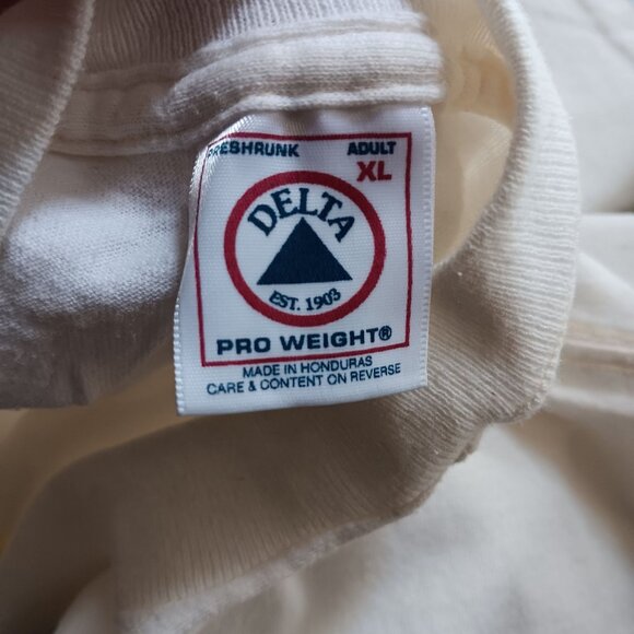 Vintage XL T-Shirt Relay For Life 1990's Cancer Fight Delta Pro Weight White - Picture 5 of 5